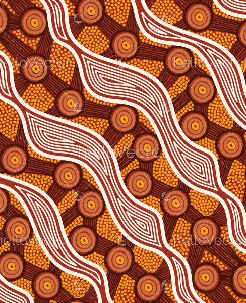 Aboriginal vector design for printing