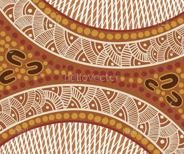 Vector image of aboriginal design