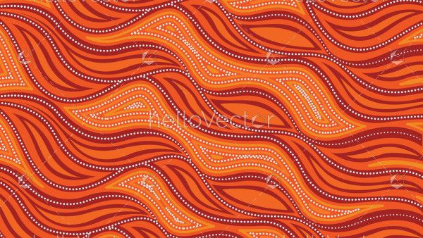 Aboriginal dot design seamless pattern background
