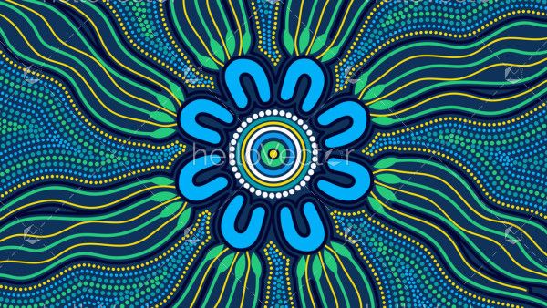Aboriginal artwork - vector