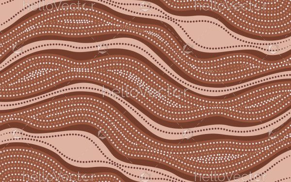 Aboriginal dot design background