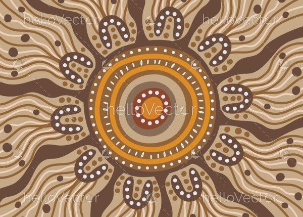 Australian Aboriginal Design - Vector