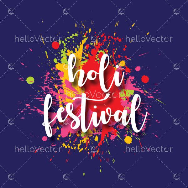 Holi festival splashes paint background