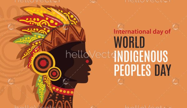Indigenous Peoples Day Vector Banner