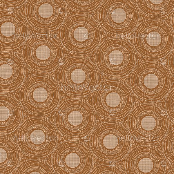 Brown aboriginal style seamless pattern background