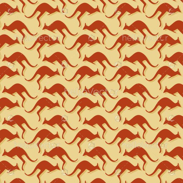Kangaroo seamless pattern background