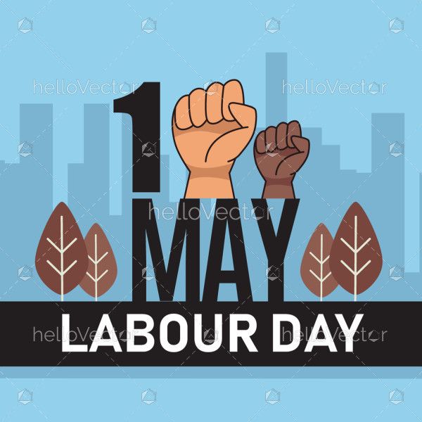 Vector background for celebrating Labour Day