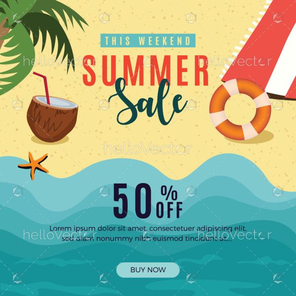 Illustration of Summer Discount Offer