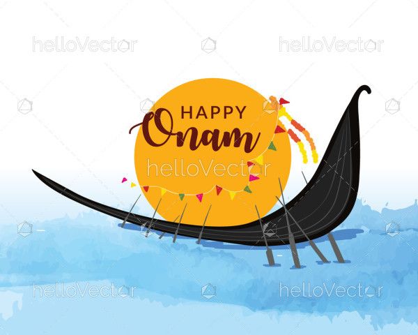 Happy onam festival celebration background