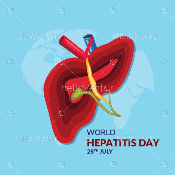 An illustration of the world's fight against hepatitis