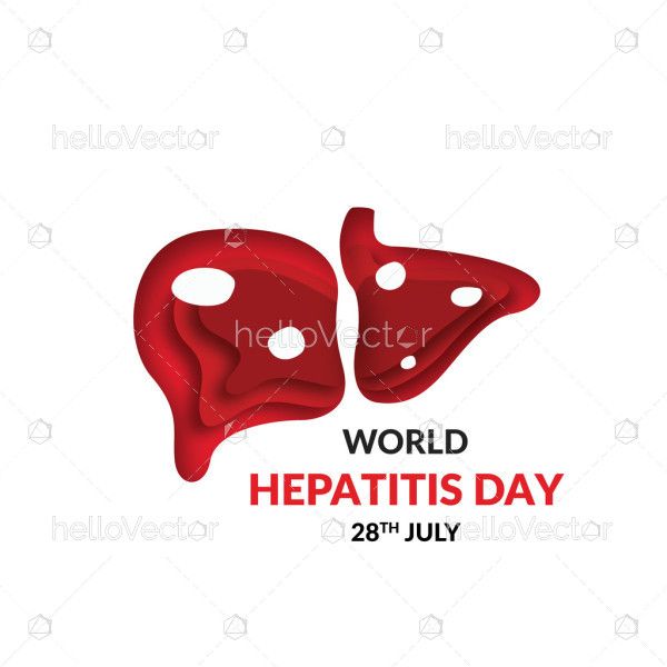 Hepatitis awareness around the world in illustration