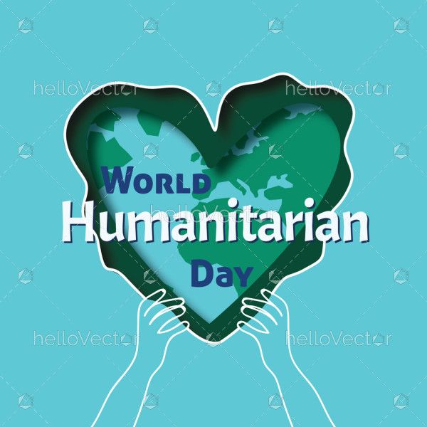 Vector Humanitarian Day Background