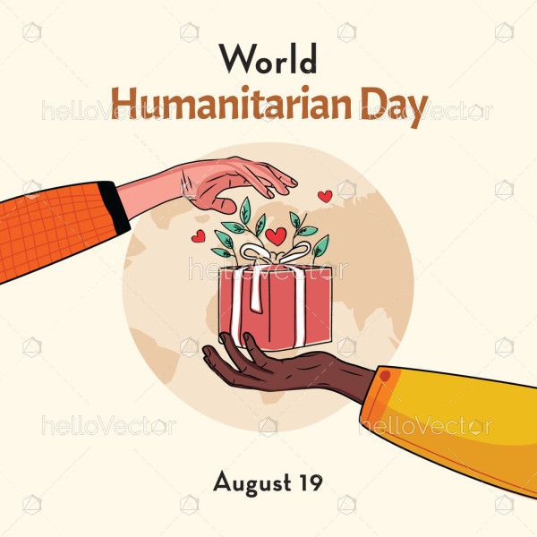 Drawing for international day of humanitarians