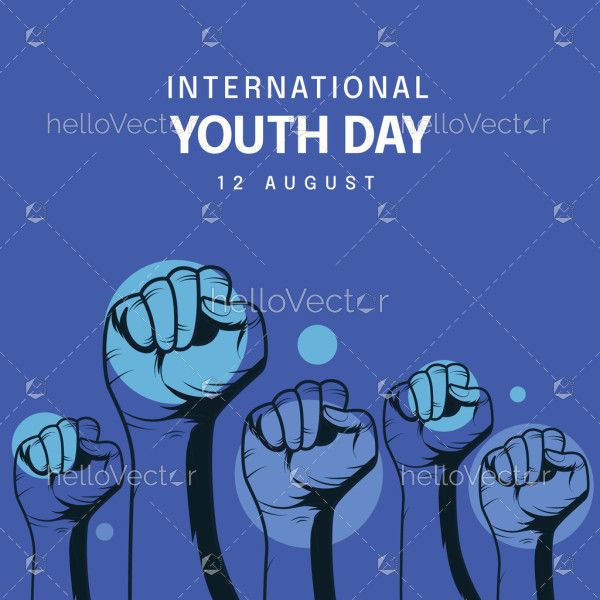 Poster design to honor the global youth day