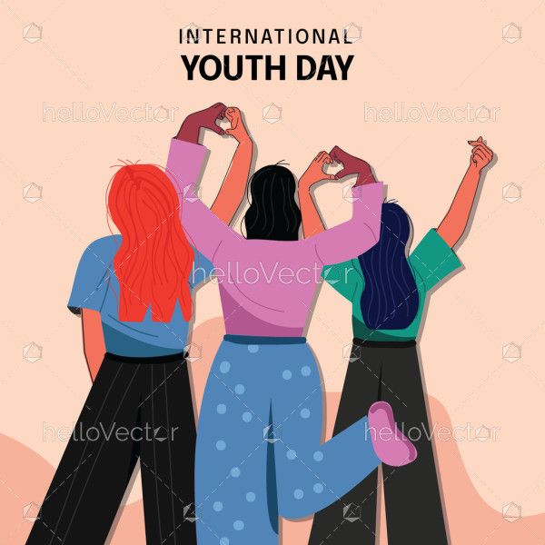 Illustration for the global day of young people