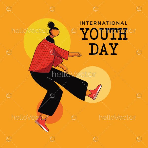 Illustration for the worldwide youth day