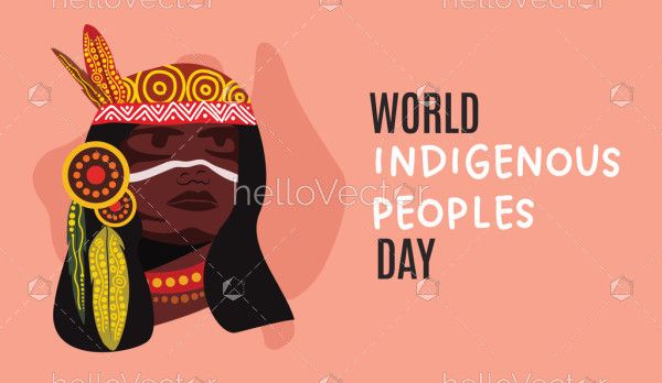 Vector banner for Indigenous Peoples Day