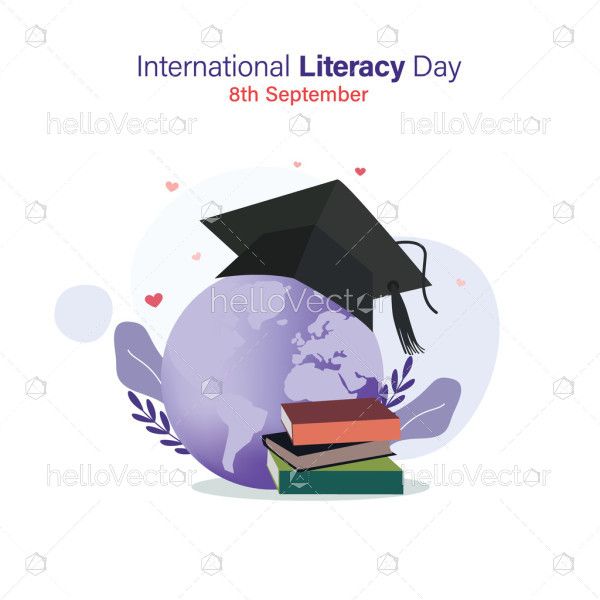 Celebrating International literacy day with a unique illustration