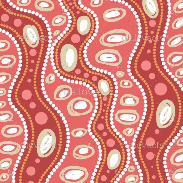 Aboriginal style pattern design on a vector background
