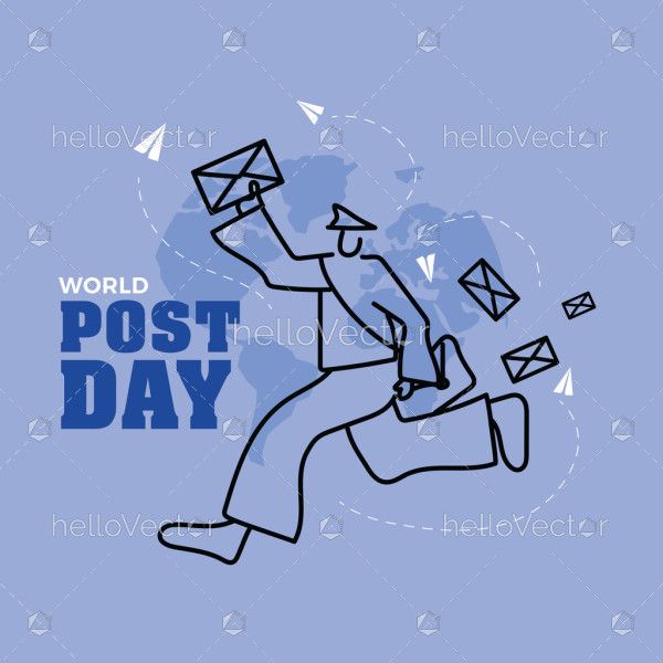 An Illustration for World Post Day