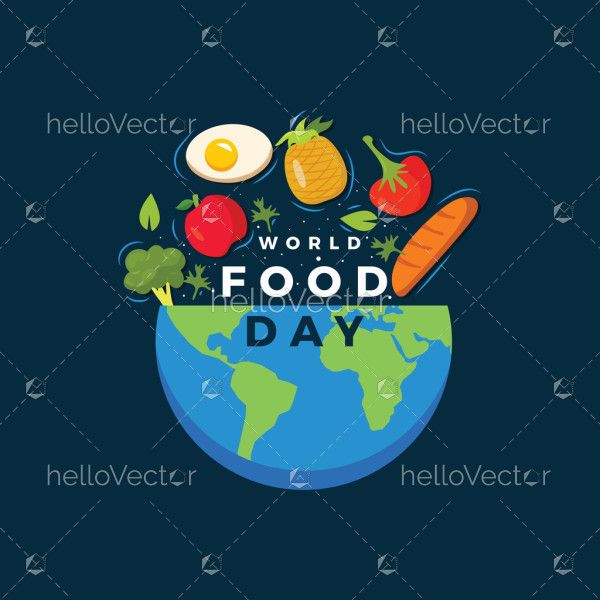 An Illustration celebrating World Food Day
