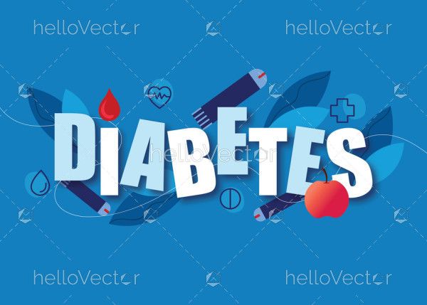 A Graphic Artwork For World Diabetes Day