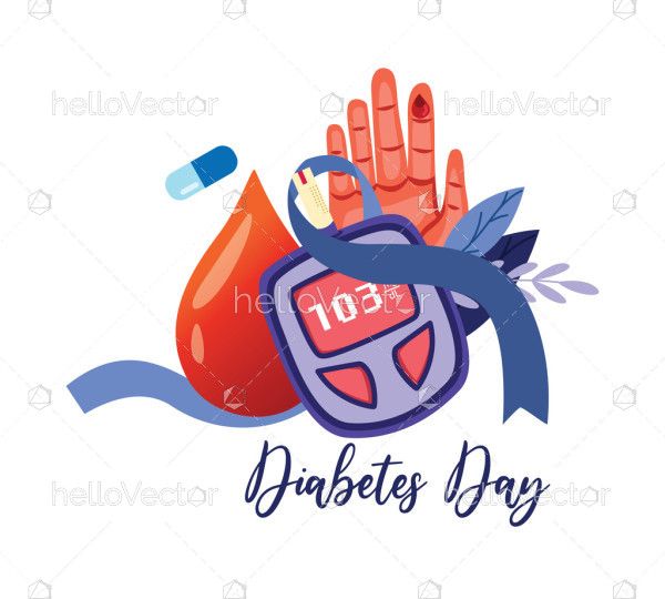 An Illustration for World Diabetes Day