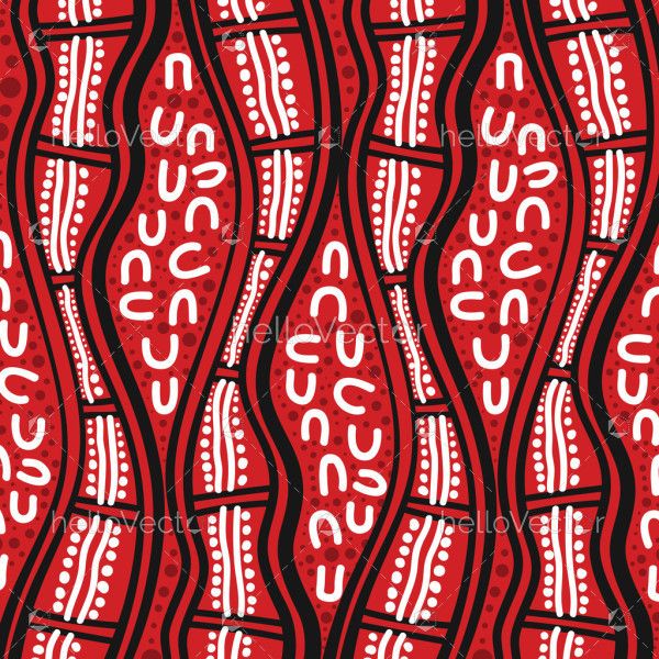 Aboriginal art pattern design illustration for background