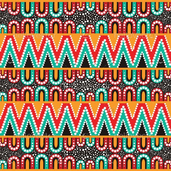 Colorful dot pattern background design illustration in aboriginal style