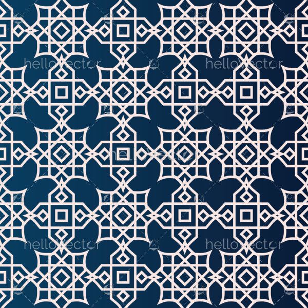 Arabesque style pattern vector background