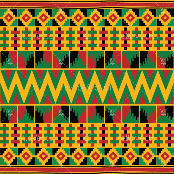 Traditional African Kente Pattern background
