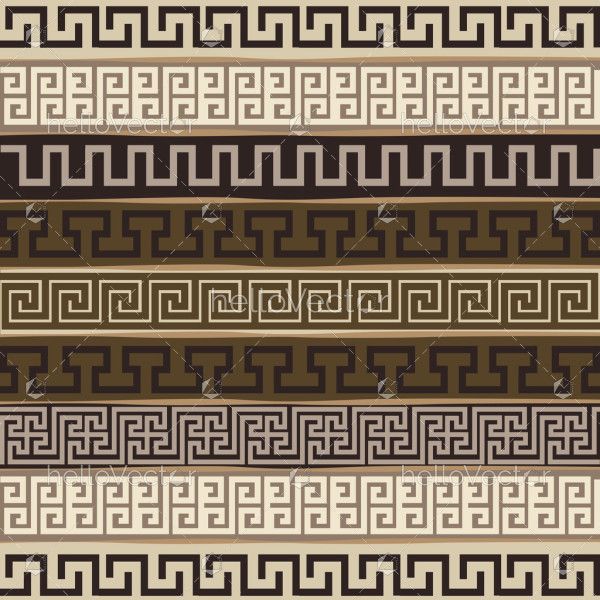 Greek key pattern vector illustration