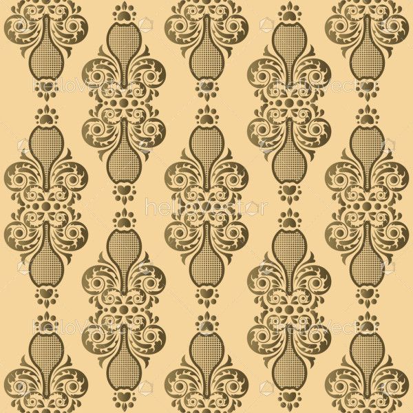 Vector background design with decorative damask