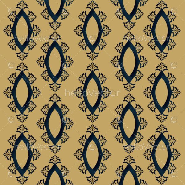 Damask vector decorative pattern design