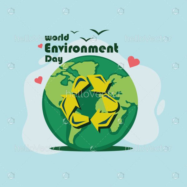 Conceptual artwork for world environment day