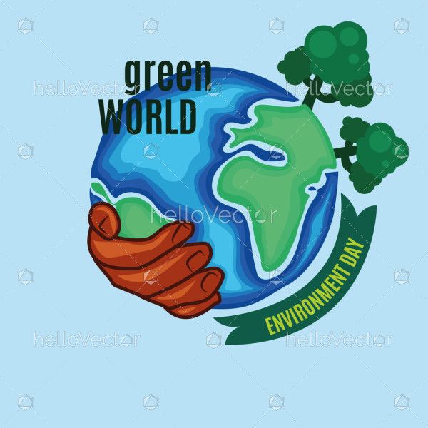 Graphic Representation For World Environment Day