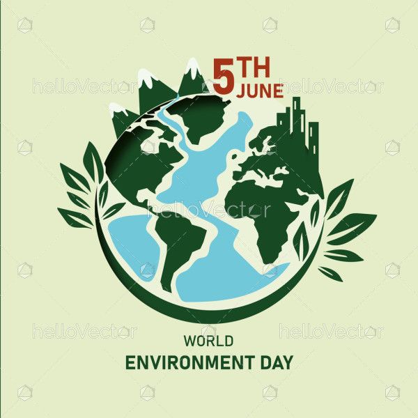5th June Vector Graphic for World Environment Day