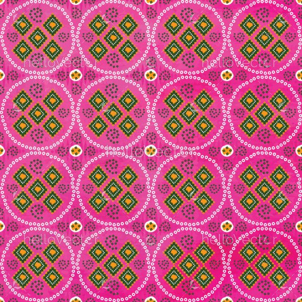 Pink Seamless Bandhani Pattern Background
