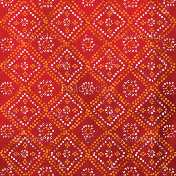 Vector seamless Bandhani pattern background