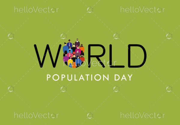 Graphic Representation For World Population Day