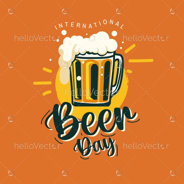 Artwork for International Beer Day banner