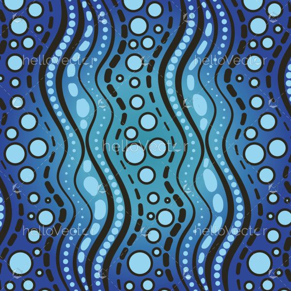 Digital vector aboriginal art dot pattern design background