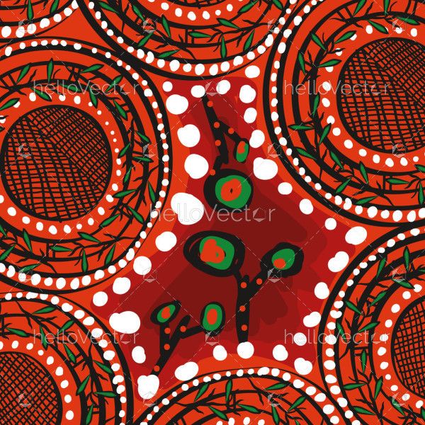 Digital artwork that embraces the dot art heritage of Aboriginal traditions