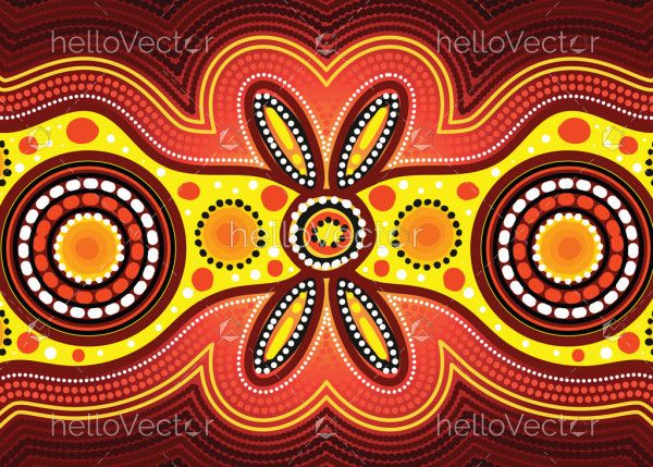 Vector designs highlighting the beauty of traditional Aboriginal dot painting