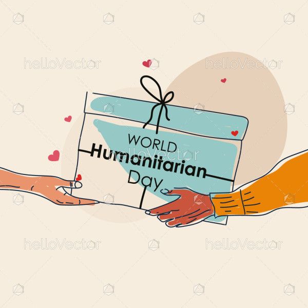 World Humanitarian Day Thematic Illustration