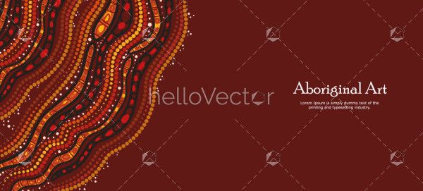 A banner showcasing the elegance of traditional Aboriginal dot patterns.