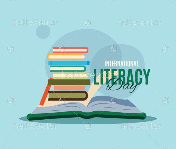 International Literacy Day Conceptual Illustration