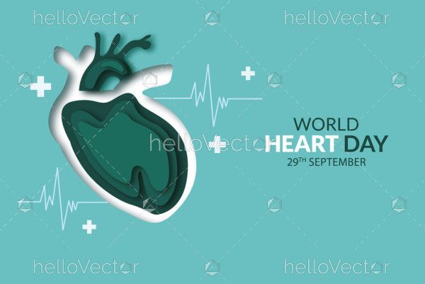 An illustrated banner for World Heart Day