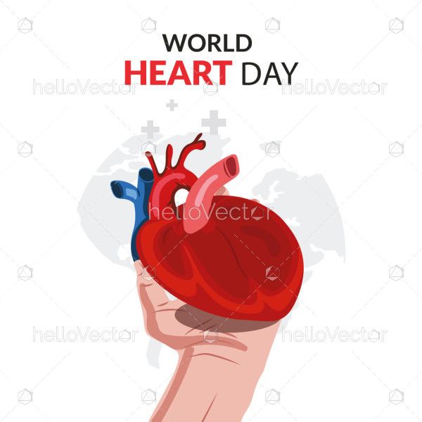 World Heart Day's banner adorned with an illustration