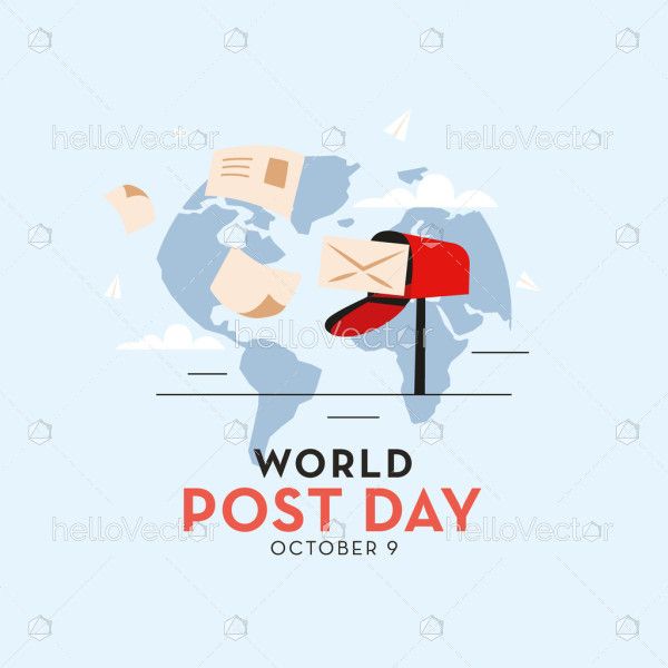 Visual Representation of a Postbox for World Post Day